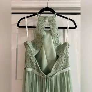 David's Bridal | Dresses | Davids Bridal Openback Lace And Mesh Bridesmaid  Dress | Poshmark